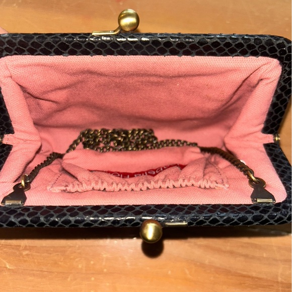 Floral Black and Pink Women's Bag - Picture 3 of 4